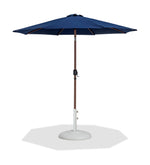 Fiji - Aluminum Patio Umbrella With Round White And Teak Base