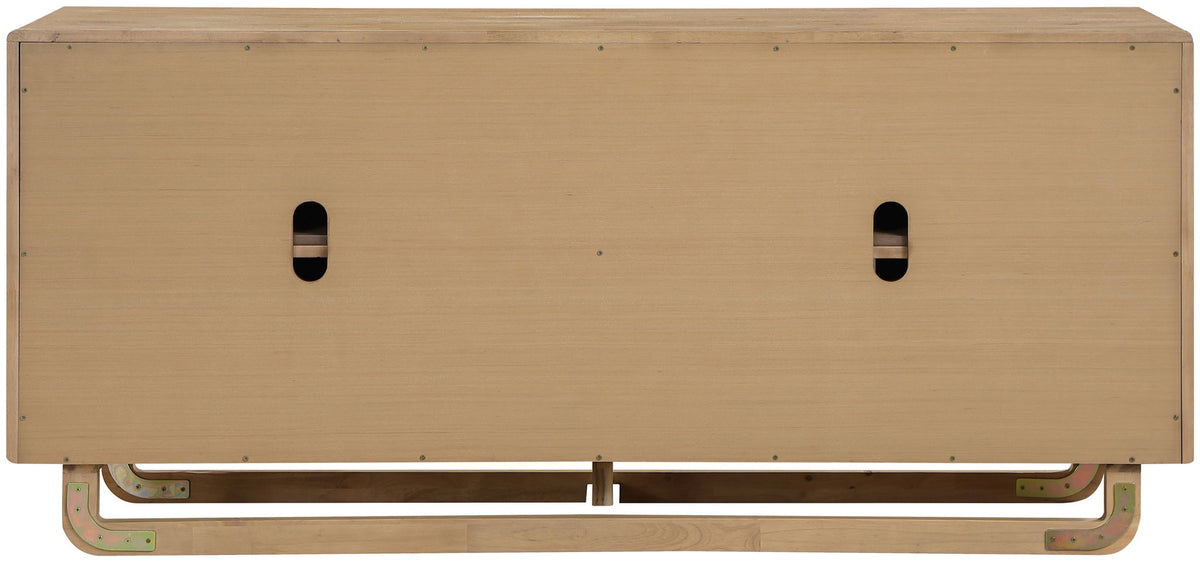 Sova - Solid Wood, Oak Veneer And Stainless Steel Sideboard/Buffet