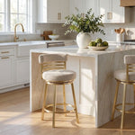 Santorini - Barstool With Fabric Seat