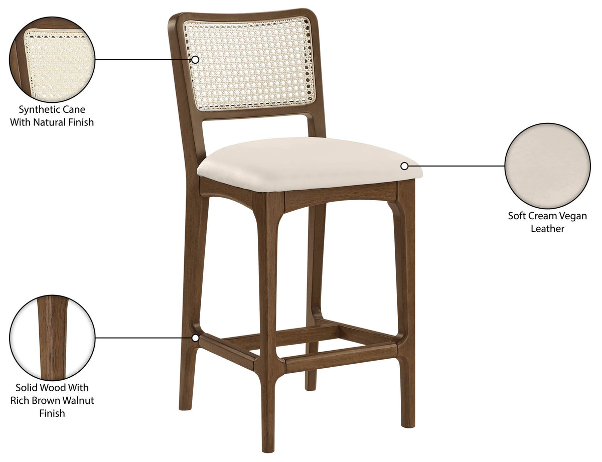 Atrium - Counter Stool With Brushed Brown Base (Set of 2)