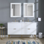Modernist - Bathroom Vanity With Gold Legs