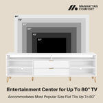 Manhattan Dumbo - Fluted TV Stand