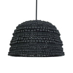 Persephone - Bead 1 Light Pendant - Black