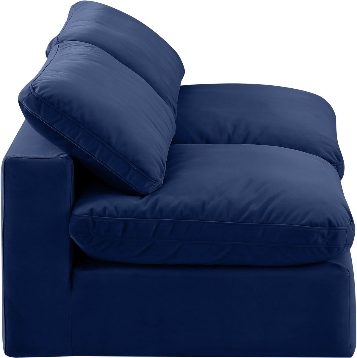 Comfy - Velvet Modular Armless Sofa 2 Seats