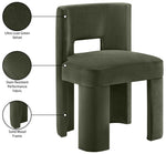 Zuno - Velvet Performance Fabric Upholstered Dining Chair (Set of 2)