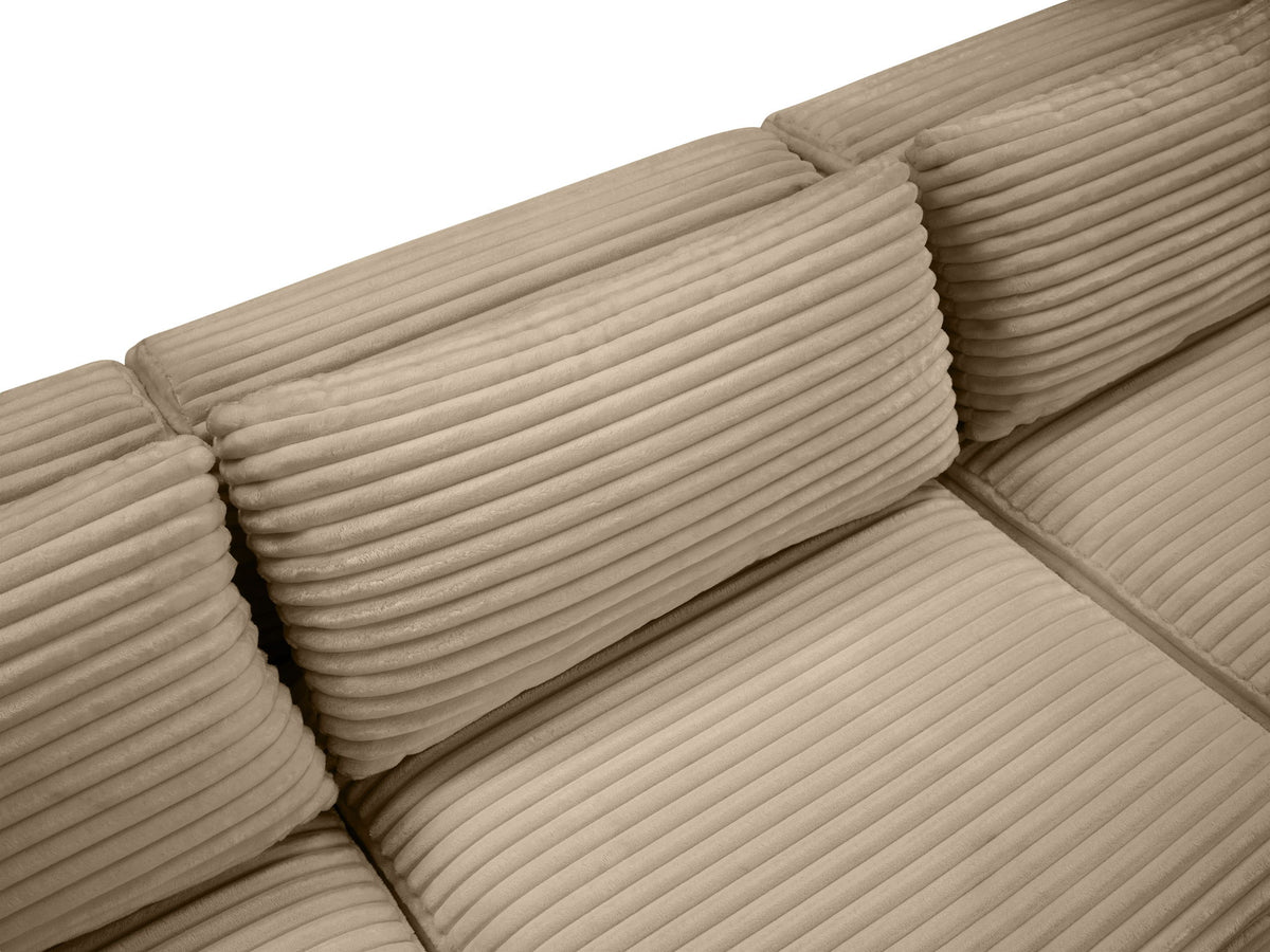 Shaggy - Fabric 4 Seat Modular Armless Sofa