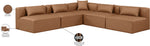 Cube - 5 Piece Modular Corner Armless Sectional