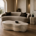 Meru - Modern Faux Travertine Concrete Coffee Table by VIG Furniture - View 10