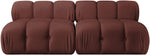 Orin - Velvet Performance Fabric Upholstered 2 Piece Modular Sofa