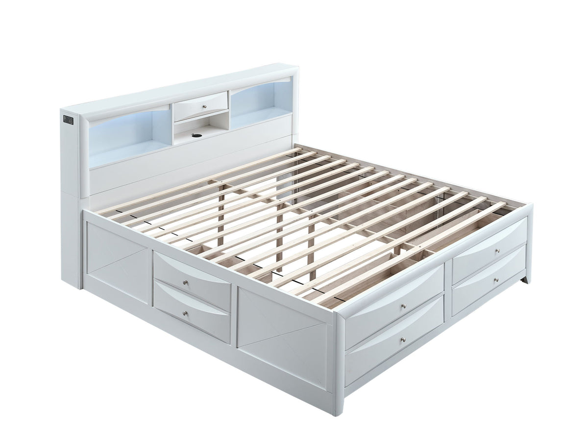 Glory Furniture - Marilla - Storage Bed With Lighting