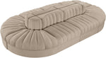Rummi - Oval Velvet Performance Fabric Upholstered 8 Piece Modular Sectional