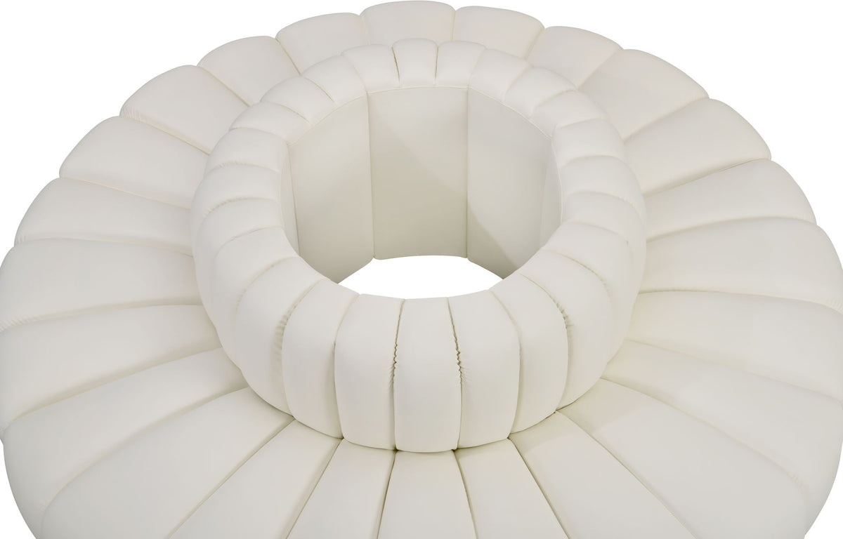 Arc - Faux Leather 8 Piece Round Modular Sofa