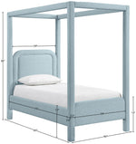 Salina - Linen Textured Fabric Upholstered Bed