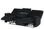 Lucie - Reclining Sofa - Black
