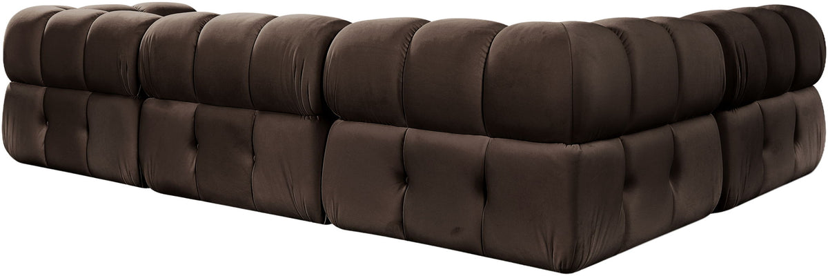 Orin - Fabric Velvet 4 Piece Modular Sectional