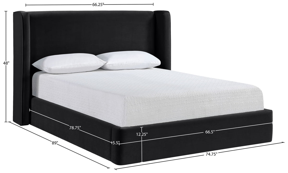 Kendall - Velvet Upholstered Bed