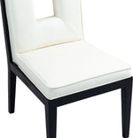 Gwendolyn - Faux Leather Dining Side Chair With Black Frame (Set of 2)