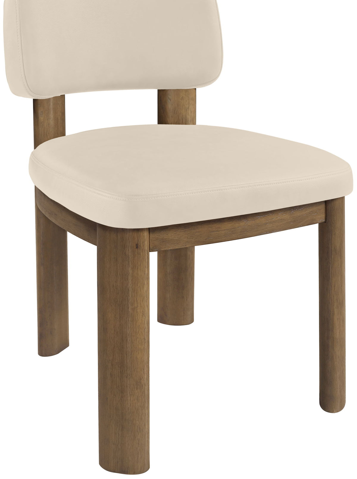 Paloma - Vegan Leather Upholstered Dining Chair (Set of 2) - Brown Frame