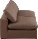 Comfy - Faux Leather Modular Armless Sofa 2 Seats