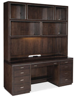 Work Your Way - House Blend Computer Credenza - Dark Brown