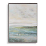 Awakening - Hand Painted Landscape Art - Blue / Brown / Green / White / Yellow