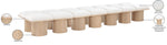 Pavilion - 14 Piece Modular Bench With Natural Base