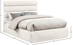 Adam - Chenille Fabric Bed With 52" Headboard