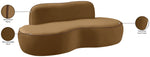 Swerve - Velvet 77" Upholstered Loveseat