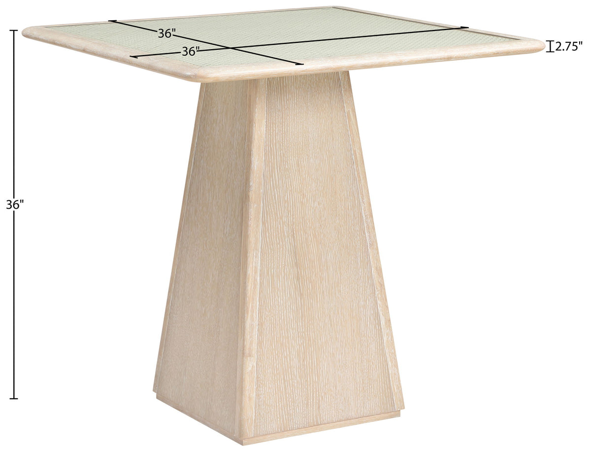 Atrium - Glass Top And Wood Base Dining Table