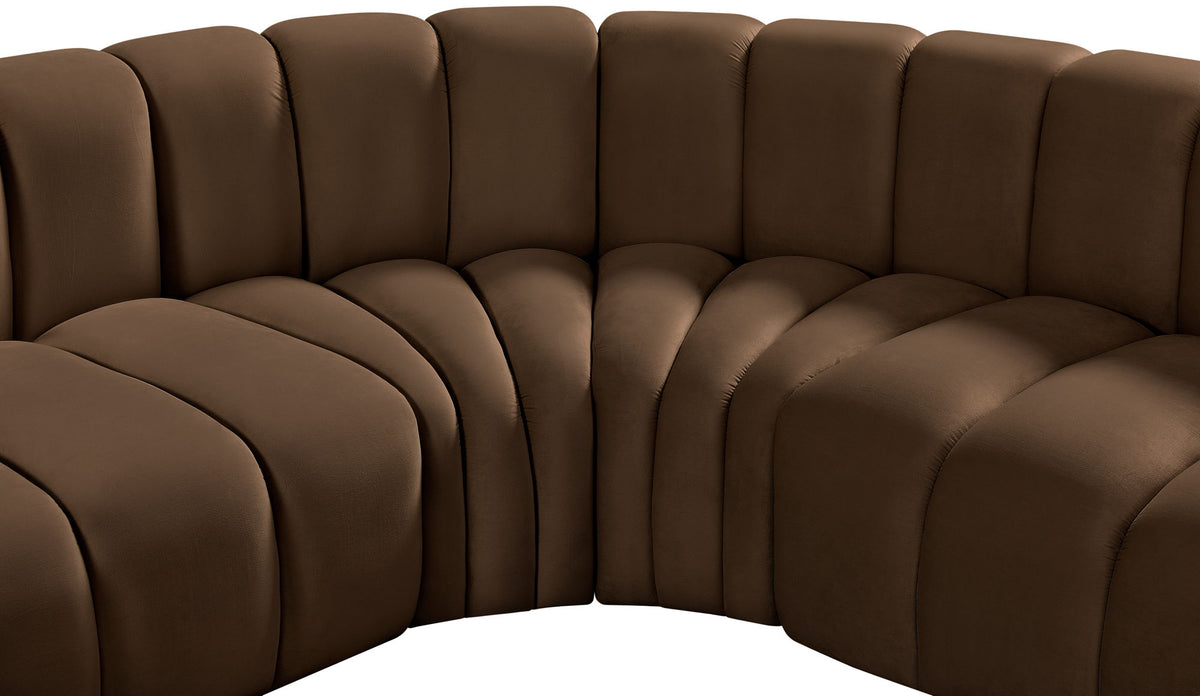 Arc - Velvet 8 Piece U-Shaped Modular Sofa