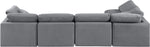 Indulge - Velvet 5 Piece Modular Sectional