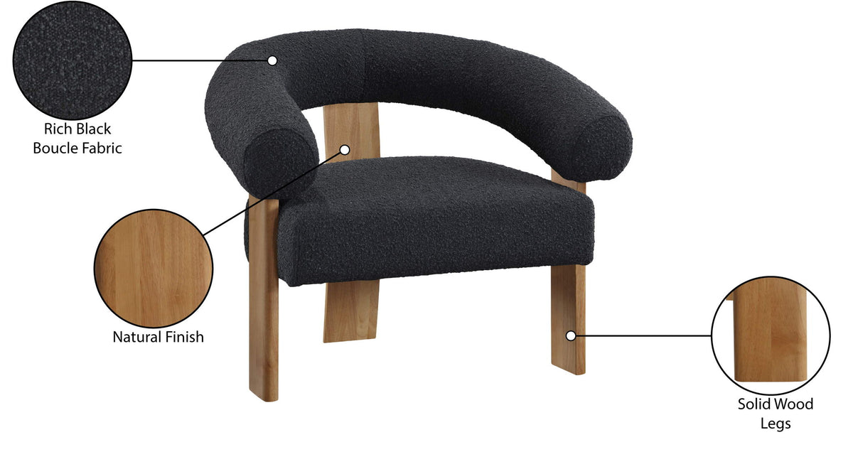 Winston - Accent Chair With Natural Legs