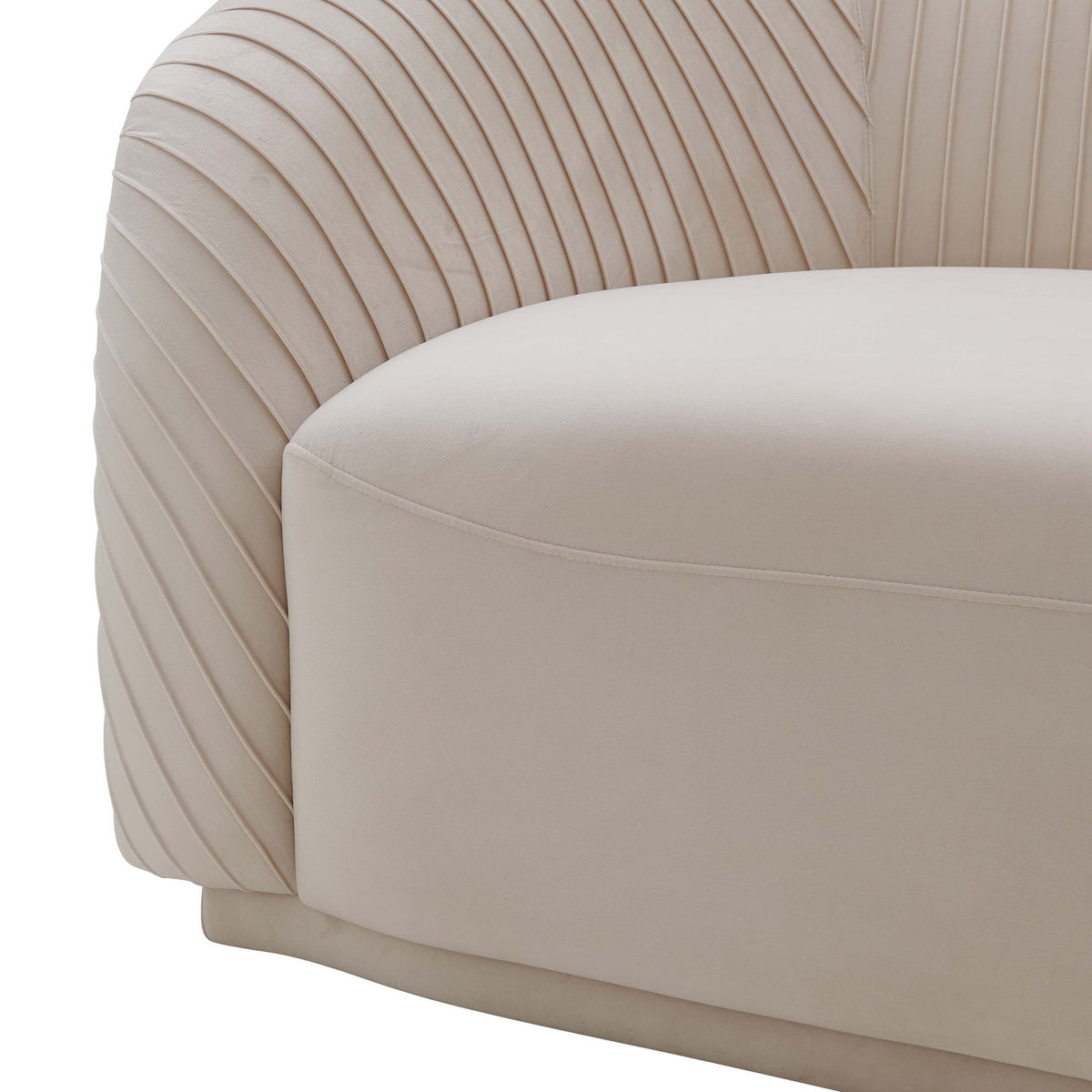 Yara - Pleated Velvet Sofa