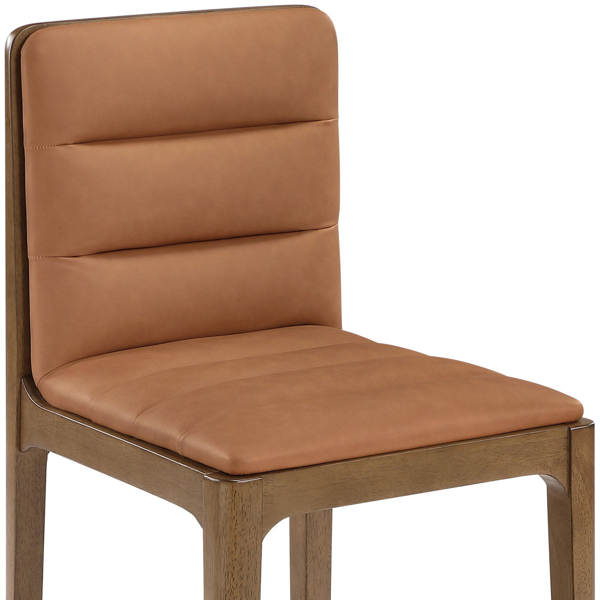Ellis - Vegan Leather Upholstered Dining Chair (Set of 2) - Brown Base