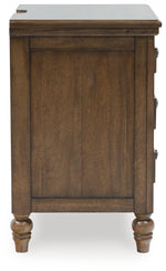 Sturlayne - Three Drawer Night Stand - Brown