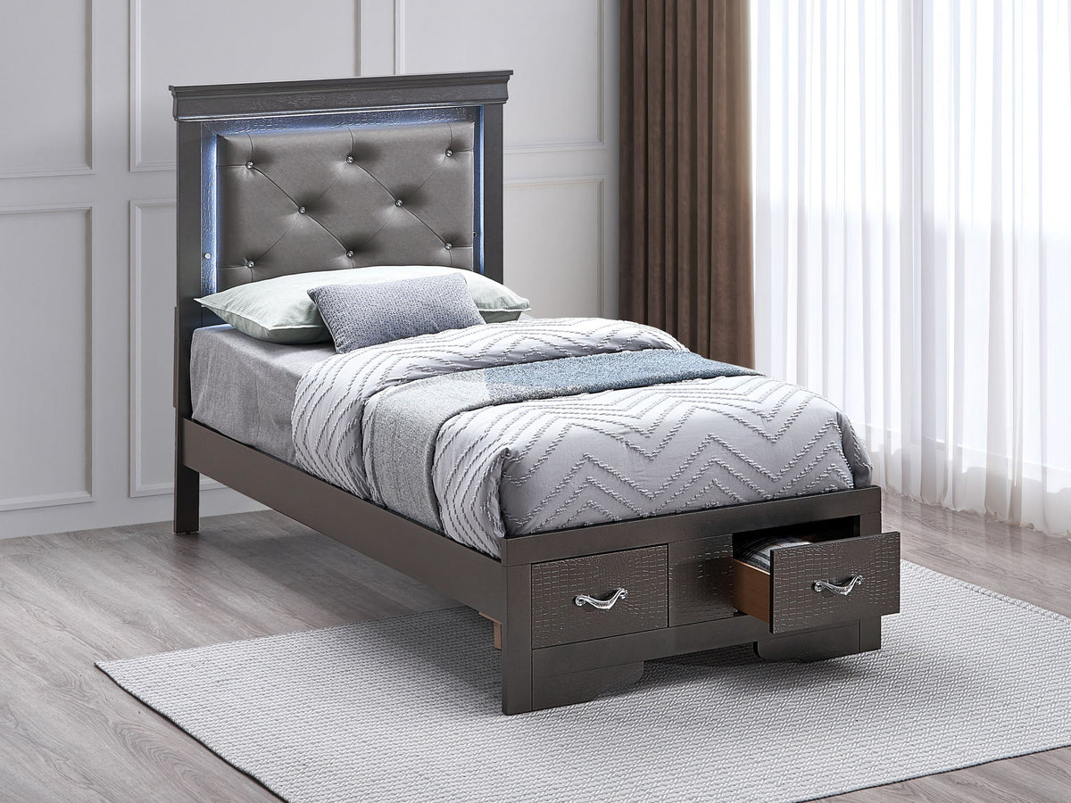 Glory Furniture - Lorana - Storage Bed With LED