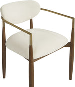 Riccio - Fabric Dining Arm Chair (Set of 2) - Walnut Frame