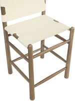 Santos - Upholstered Counter Stool With Stained Brown Base