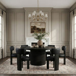 Atelier - Vegan Leather Upholstered Dining Chair (Set of 2) - Black Frame