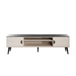 Manhattan Haley - TV Stand - Black Marble