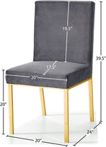 Opal - Dining Chair with Gold Legs (Set of 2)