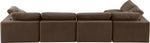 Comfy - 5 Piece Velvet Modular Sectional