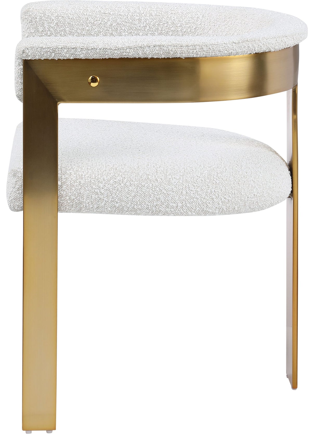 Romeo - Boucle Dining Chair With Gold Base (Set of 2)