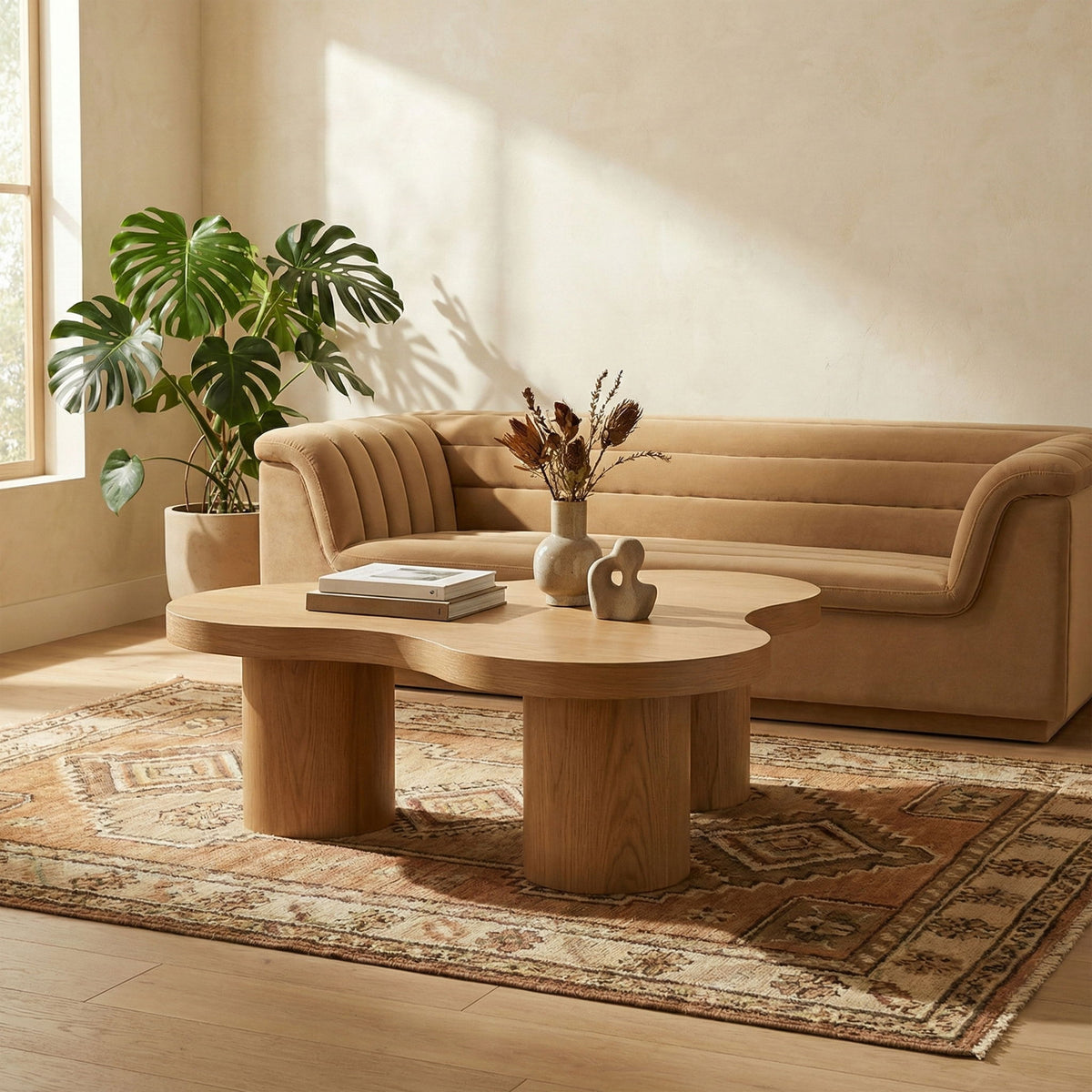 Cove - Oak Veneer And Solid Wood Coffee Table