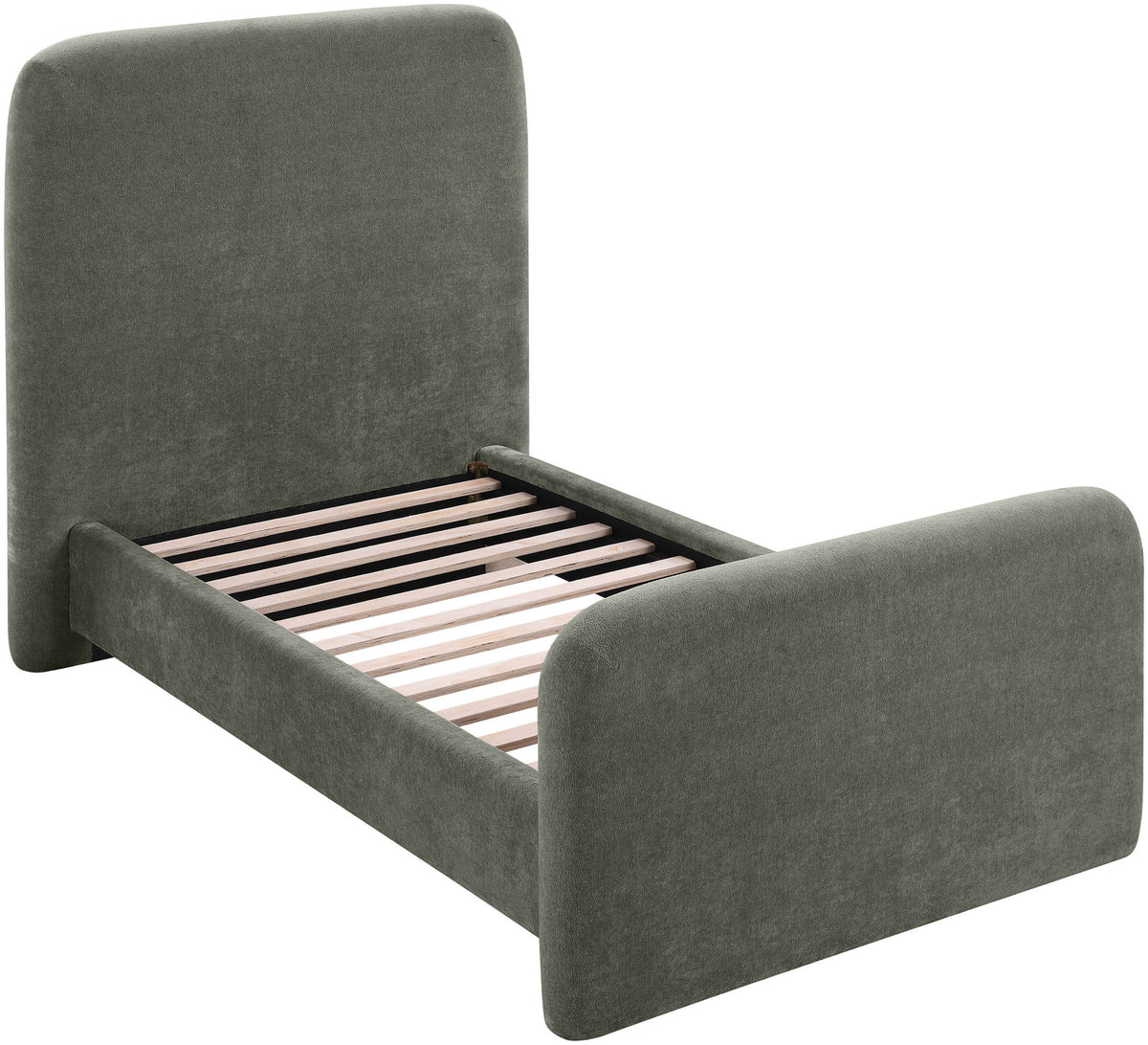 Fira - Chenille Fabric Upholstered Bed