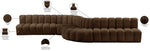 Arc - Velvet 8 Piece Curved Modular Sofa
