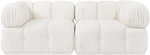 Orin - Velvet Performance Fabric Upholstered 2 Piece Modular Sofa (2 Corner Chairs)
