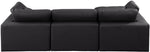 Comfy - 4 Piece Faux Leather Modular Sectional With Chaise