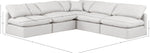Indulge - Faux Leather 5 Piece Modular Corner Armless Sectional