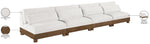 Turin - Chenille Fabric Upholstered Modular Sectional - Cream